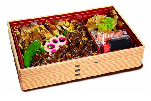 穴子・牛しぐれ弁当