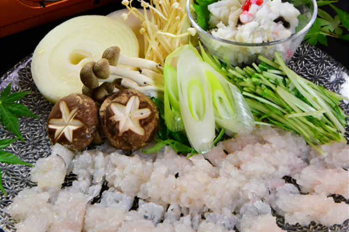 2)白鷺鱧しゃぶ&湯引きセット