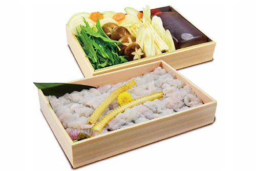 1)白鷺鱧しゃぶセット